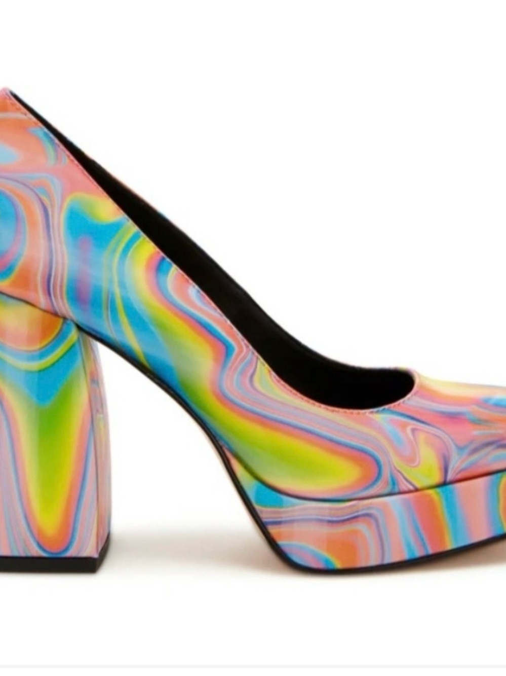 Katy Perry Platform Pump in Multicolor Swirl - Picture 9 of 9